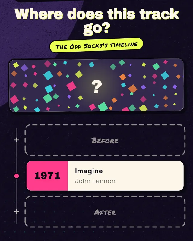 The screen where a team picks a spot for the track in its timeline.